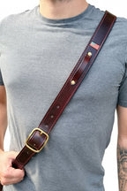 Custom Leather Firefighter Radio Strap & Bucket