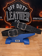 Custom Hand-Tooled Leather Duty Belt