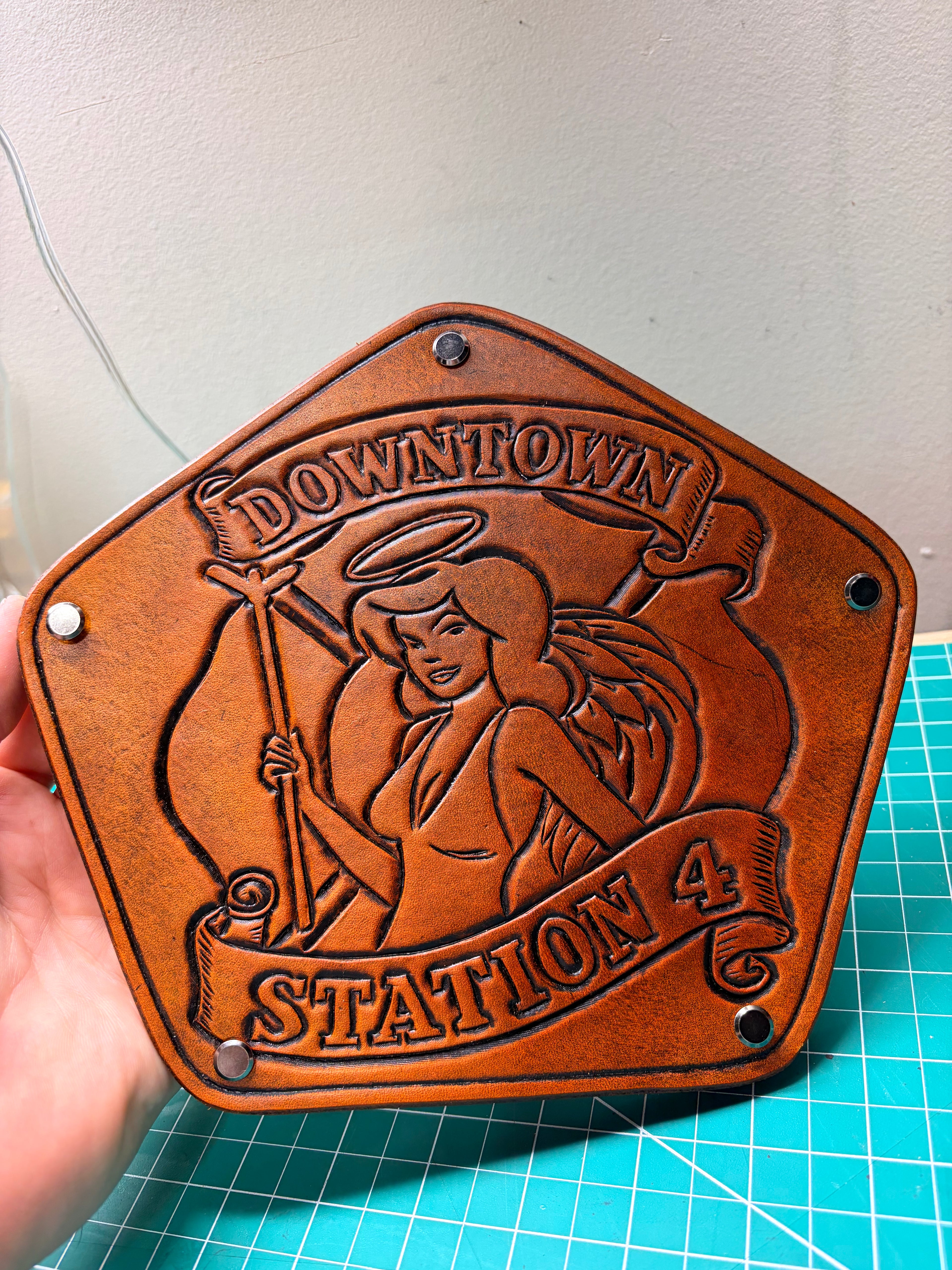 Leather Suspender Back Plate