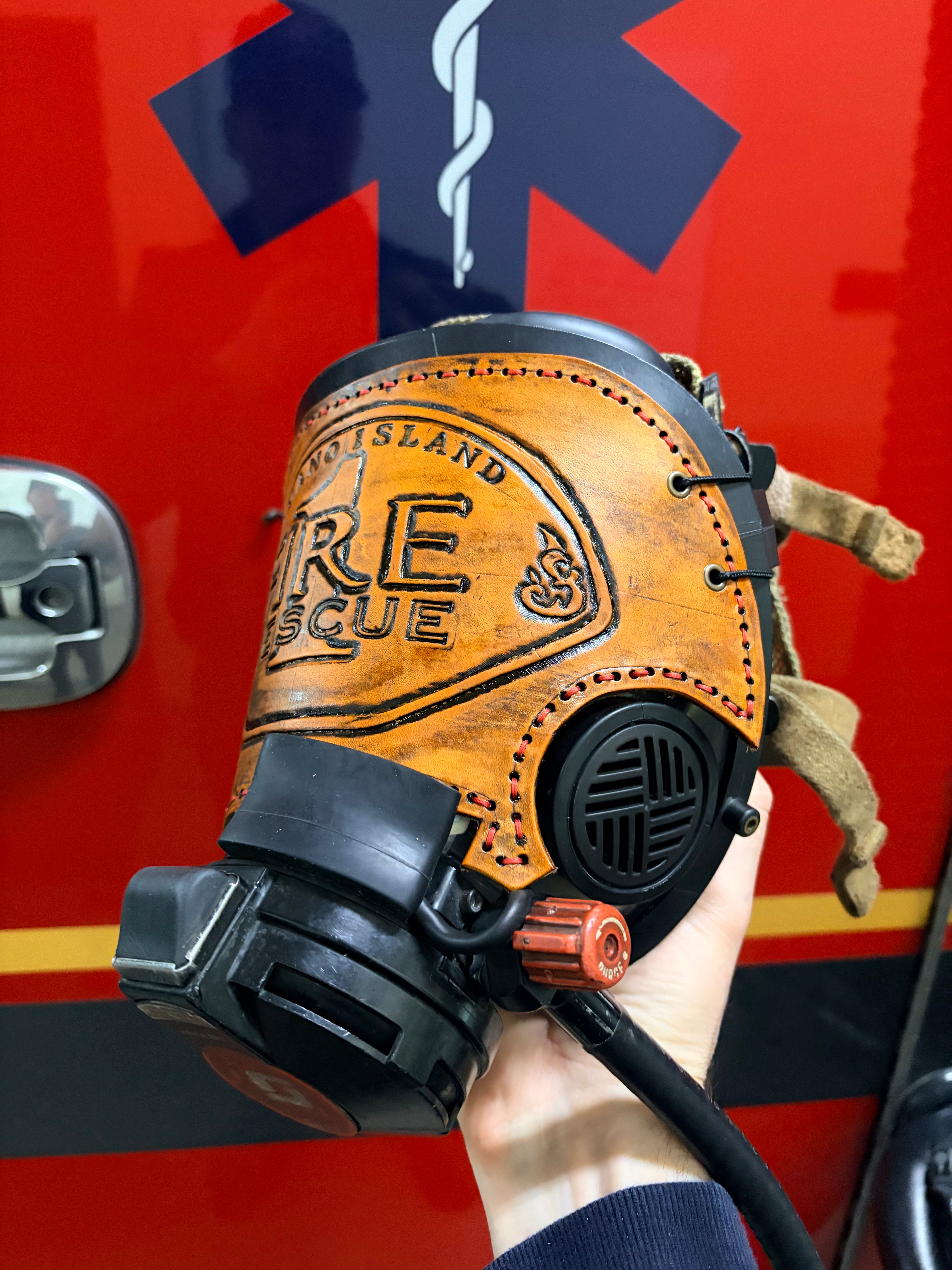 Leather SCOTT AV3000 SCBA Mask Cover