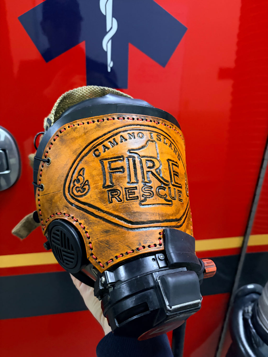 Leather SCOTT AV3000 SCBA Mask Cover