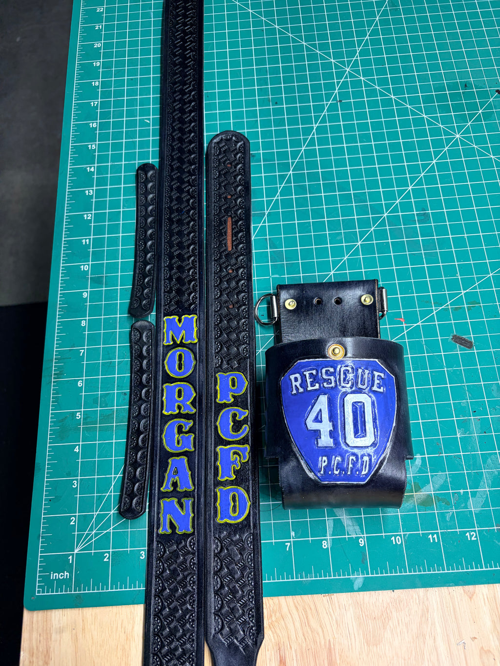 Leather Radio Strap and Radio Holster