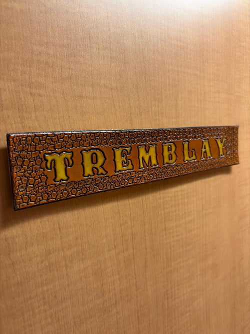 Leather Locker Tag