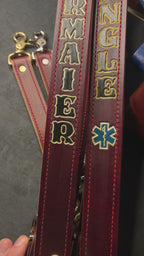 Custom Leather Firefighter Radio Strap & Bucket
